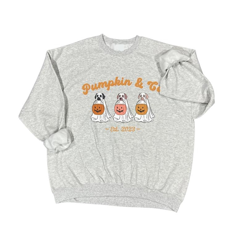 Pumpkin & Co Doggy Crewneck Long sleeve T-shirt Hoodie, Sweatshirt | DripVista.com