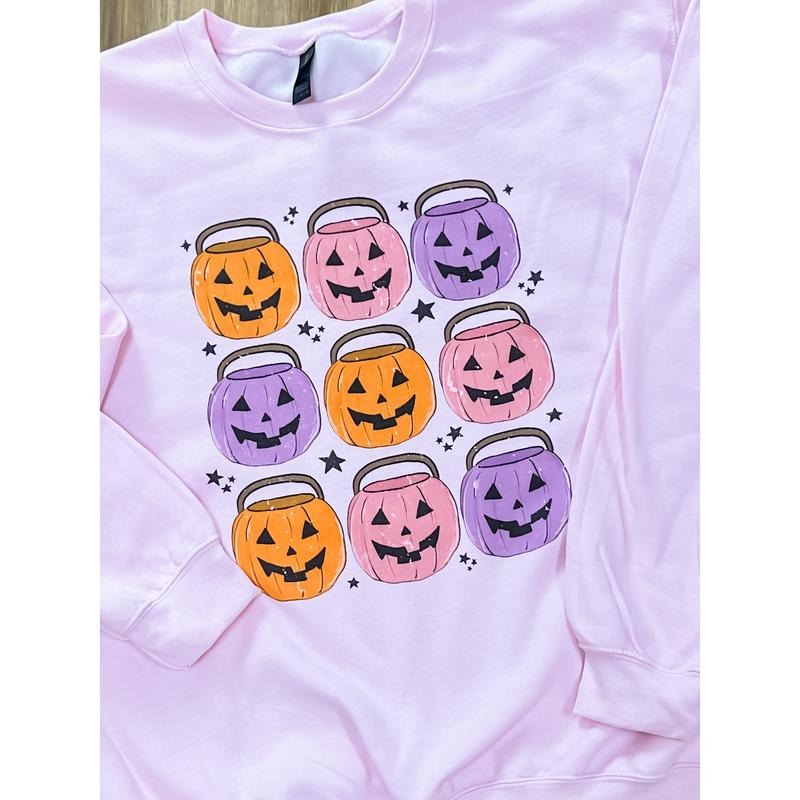 Pumpkin Buckets Graphic Top