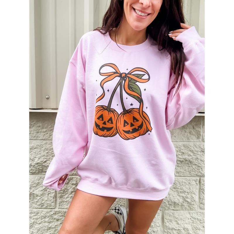 Pumpkin Cherries Graphic Top