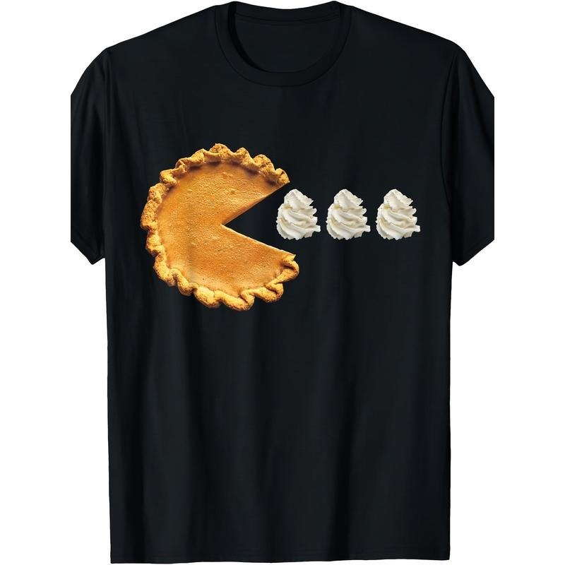 Pumpkin Pie Thanksgiving Day Men's Casual T-shirt Made in USA Hoodie, Sweatshirt | DripVista.com