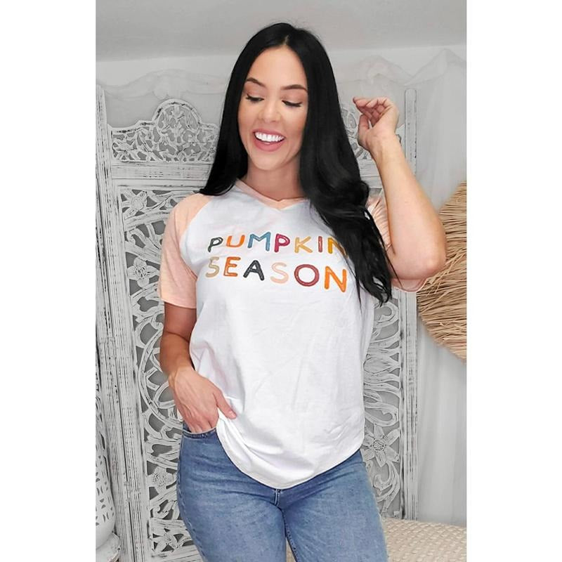 Pumpkin Season V-Neck T-Shirts, Hoodie, Sweatshirt | DripVista.com