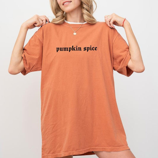 Pumpkin Spice Tee, Vintage Fall Unhinged Shirt, In My Pumpkin Spice Era T-shirt, Pumpkin Spice Everything Nice Tee, Pumpkin Spice Social Club Tee, Fall Outfits, Comfy Fabric Graphic Tee, Women's Tops, Womenswear, Cotton Fabric Relaxed Fit Chic Style