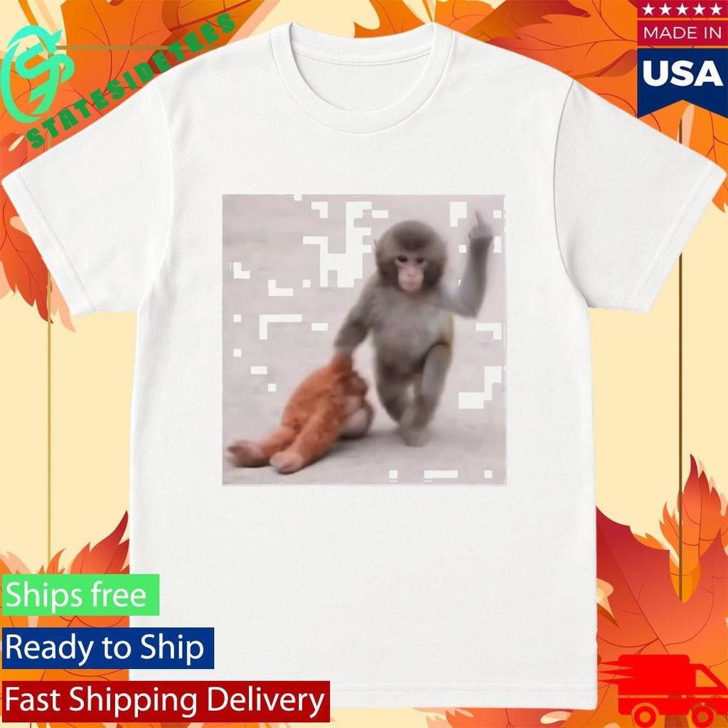 Punch The Monkey Middle Finger Shirt