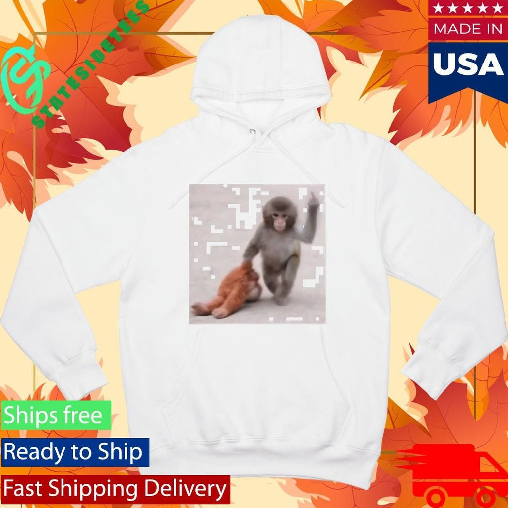 Punch The Monkey Middle Finger Shirt
