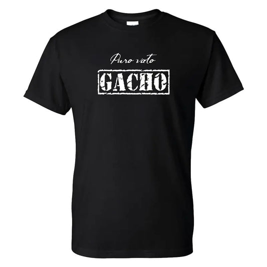 Puro Vato GACHO T-Shirt - Casual Classic Cotton Crewneck Tee with Graphic Design