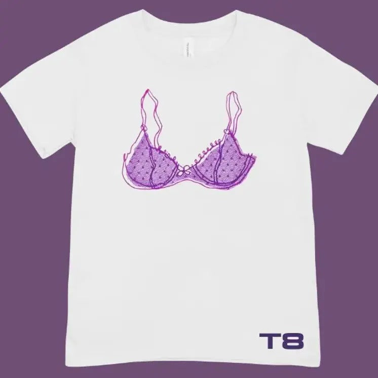 Purple Lace Bra So Close To What unisex t-shirt Hoodie, Sweatshirt | DripVista.com