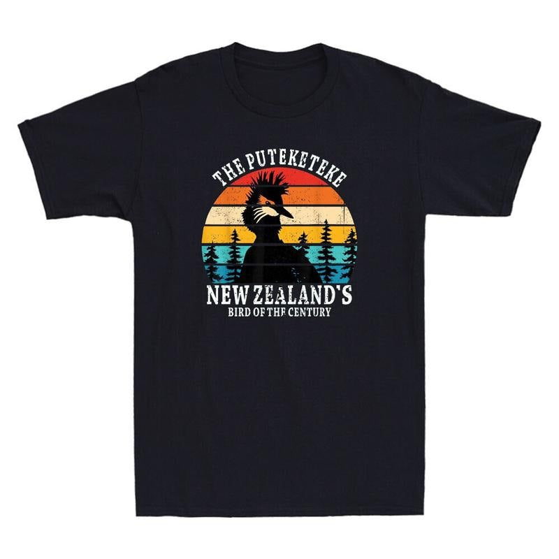 Puteketeke New Zealands Bird Of The Century Funny Bird Lover Retro Mens TShirt Hoodie, Sweatshirt | DripVista.com