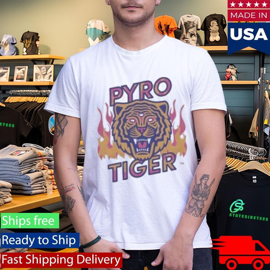 Pyro Tiger Flame Tiger Shirt