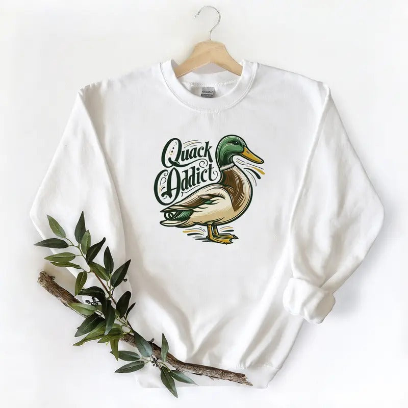 Quack Mallard Duck graphic tee T-shirt Sweatshirt Hoodie, Unisex lovers Wild Duck Hunting Season | DripVista.com