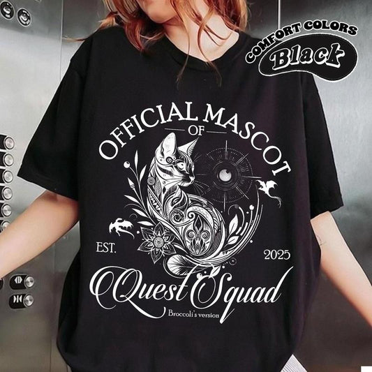 Quest Squad T-Shirt, Onyx Storm Book Inspired Tee, Fourth Wing T-Shirt, Fantasy Reader Gift, Novel Shirt, Unisex Jersey Tee