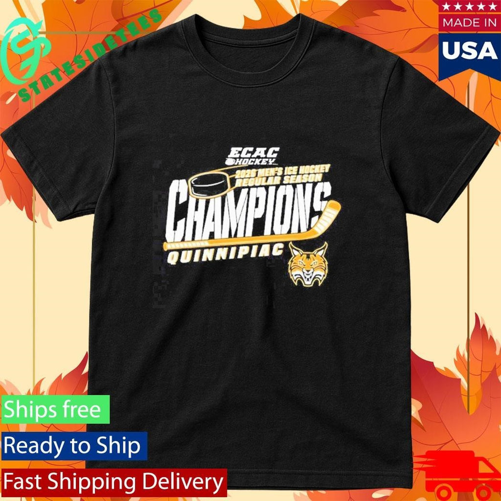 Quinnipiac Men’s Ice Hockey 2026 ECAC Regular Season Champions logo Shirt
