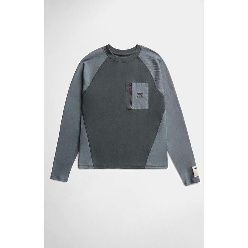 RC Outdoor Supply Men's Patch Pocket Long Sleeve Waffle Knit T-Shirt Hoodie, Sweatshirt | DripVista.com