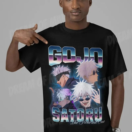 RETRO Satoru Gojo Tshirt Vintage, Satoru Gojo Shirt, Gojo T-Shirt Fan, Satoru Gojo Graphic, Anime Otaku bootleg tees, Gift For