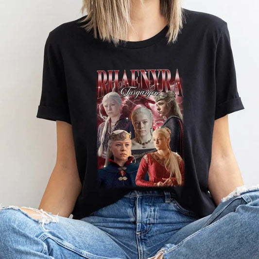 RHAENYRA TARGARYEN Vintage Shirt, Rhaenyra Targaryen Tshirt, Rhaenyra Targaryen Fan Tees, Rhaenyra Targaryen Retro 90s, Merch Gift
