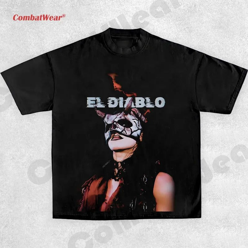 RHEA RIPLEY EL DIABLO TEE , Wrestling Tee, Wrestling Graphic Tee, Wrestler Shirt, Sports Shirt, Vintage Wresting Shirt,...