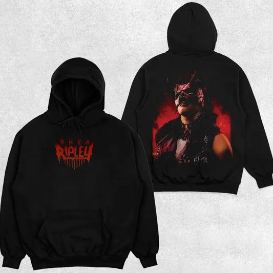 RHEA RIPLEY RED V3 HOODIE, RHEA RIPLEY Hoodie, WWE Hoodie, Wrestling Gift, Sports Shirt, Gift for Him Gift For Her Hoodie Sweatshirt Streetwear Clothing Cotton
