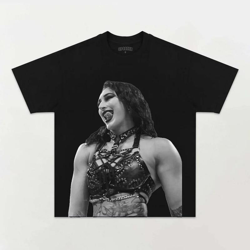RHEA RIPLEY V4 TEE, Rhea Ripley Tee, WWE Tee, Wrestling Gift, Boxer Tee, Sports Shirt, Athletic Tee, Hoodie Sweatshirt Crewneck Clothing Clothe Cotton Menswear Streetwear Top