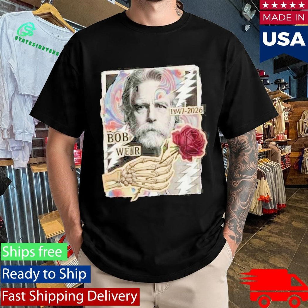 RIP Bob Weir 1947-2026 Grateful Dead Tribute Legend Memorial Rest In Peace T-Shirt