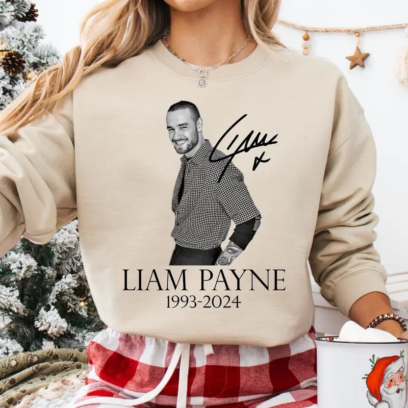 RIP Liam Payne Sweatshirt, In Memory Of Liam Payne T-Shirt, Band Boy Sweater, Liam Payne Fan Sweatshirt, Music Band...
