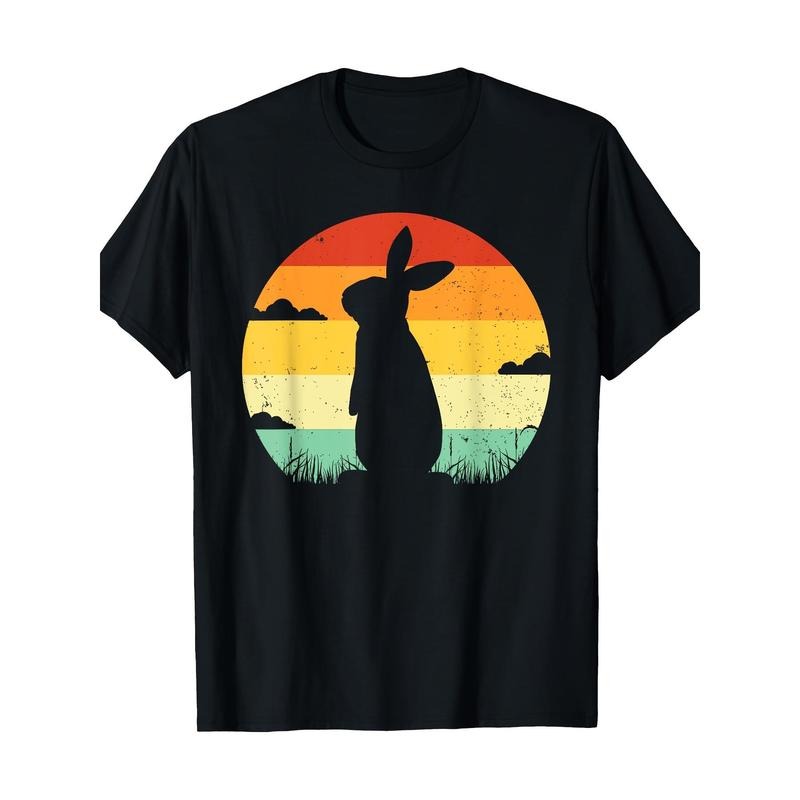 Rabbit Retro Vintage 80s Style Bunny Lover 100% CottonT-Shirt made in usa Hoodie, Sweatshirt | DripVista.com