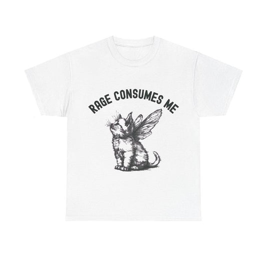 Rage Consumes Me Funny Cat Shirt, Graphic Unisex Tee
