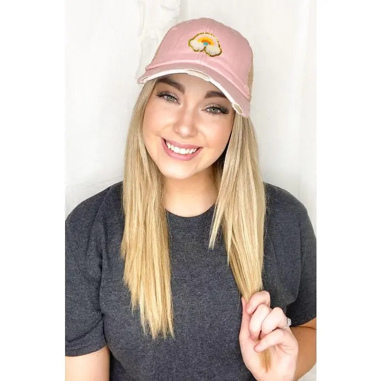 Rainbow Ideal Chenille Vintage Hat T-Shirts, Hoodie, Sweatshirt | DripVista.com
