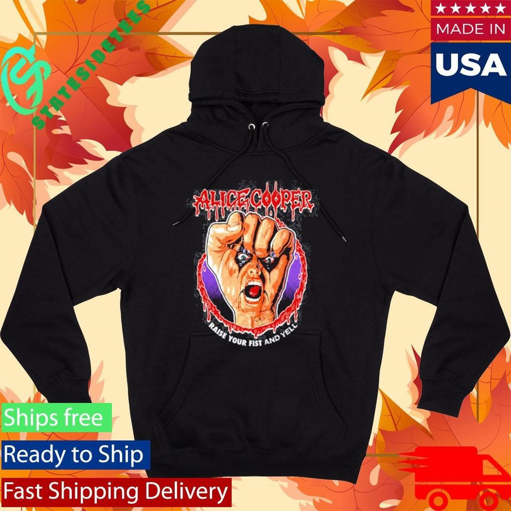 Raise Your Fist Vignette Alice Cooper Shirt