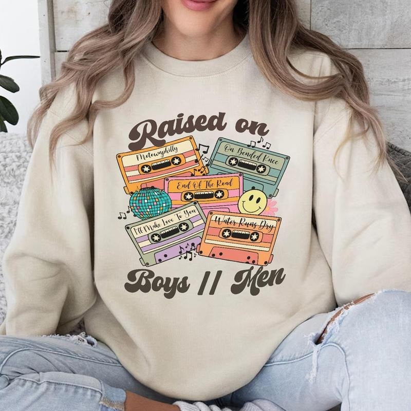 Raised On Boy II Men Tshirt, Sweatshirt, Hoodie | DripVista.com