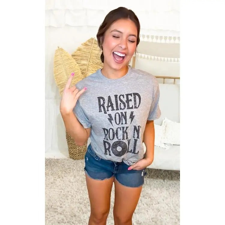 Raised on Rock and Roll T-Shirt Hoodie, Sweatshirt | DripVista.com
