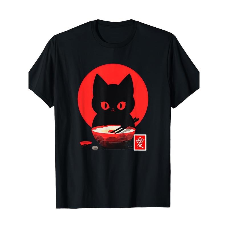 Ramen Cat 100% cottont Shirt Made in USA Hoodie, Sweatshirt | DripVista.com