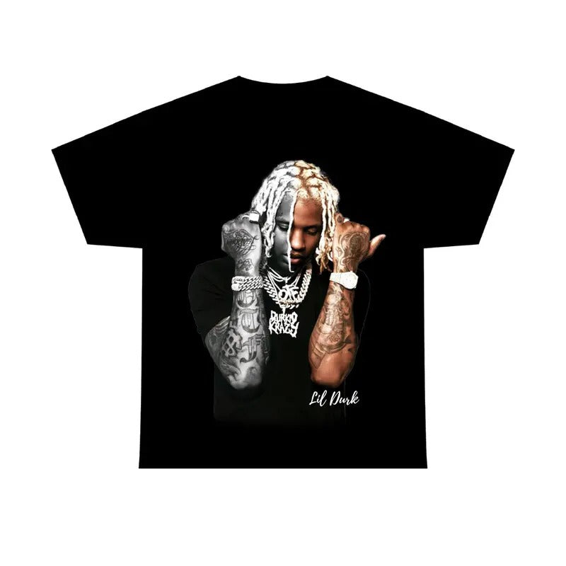 Rap Lil Durkkkk Tee Shirt, Gift Fans Tee Hoodie, Sweatshirt | DripVista.com