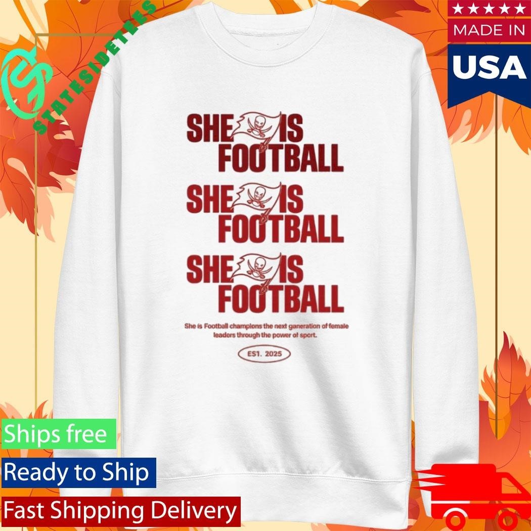 Rashad Wisdom Tampa Bay Buccaneers She Is Football Est 2025 Shirt