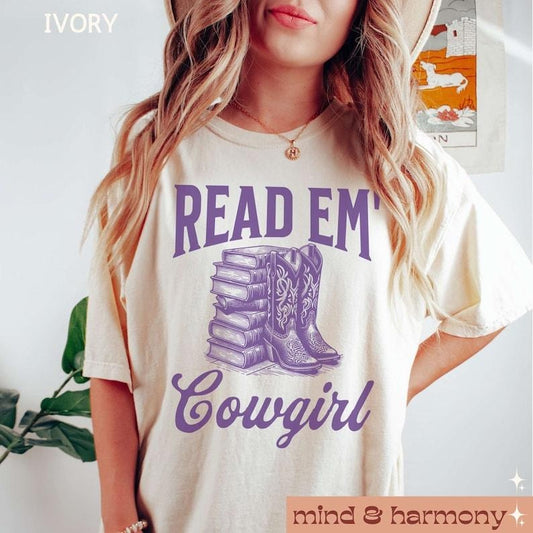 Read Em Cowgirl Shirt, Western Country Girl Tee Cowboy Romance, acotar merch