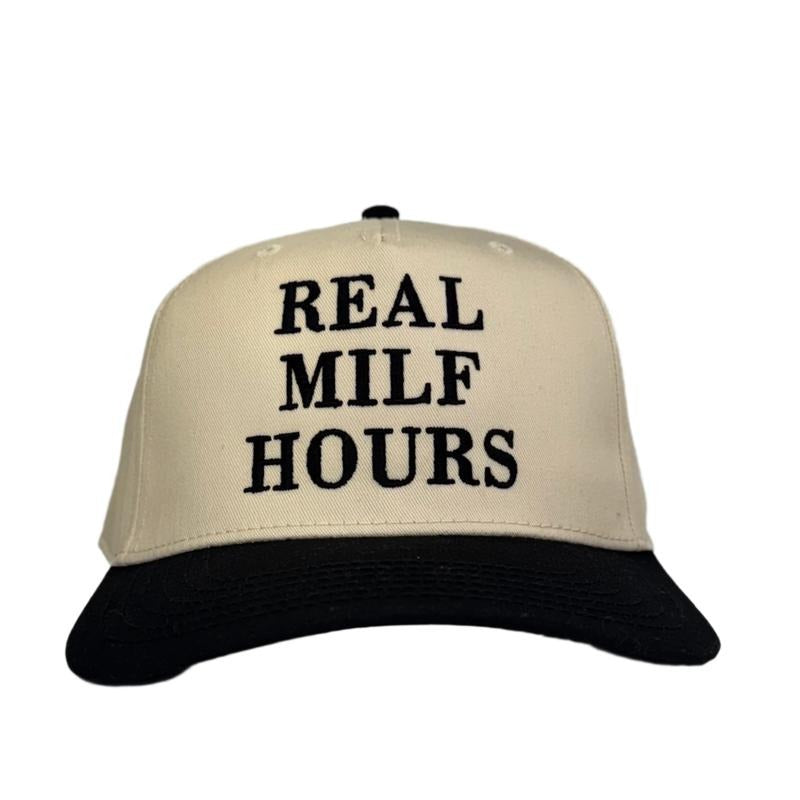 Real Milf Hours Custom Embroidered Hat T-Shirts, Hoodie, Sweatshirt | DripVista.com
