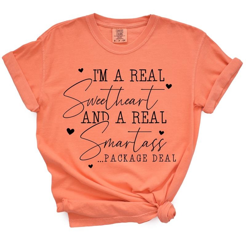 Real Sweetheart & Smartass Package Deal TShirt Hoodie, Sweatshirt | DripVista.com