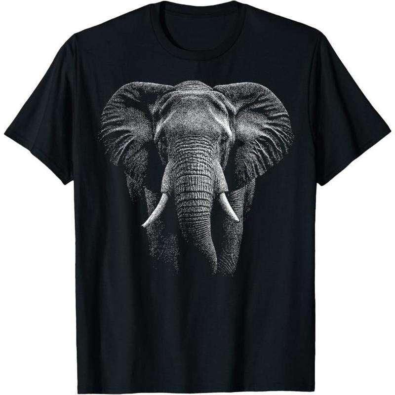 Realistic Elephant T-Shirt Made in USA Hoodie, Sweatshirt | DripVista.com