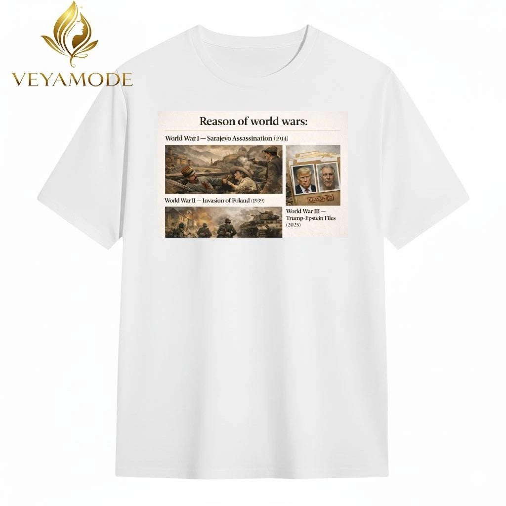 Reason of Word Wars III Trump Epstein Files tee