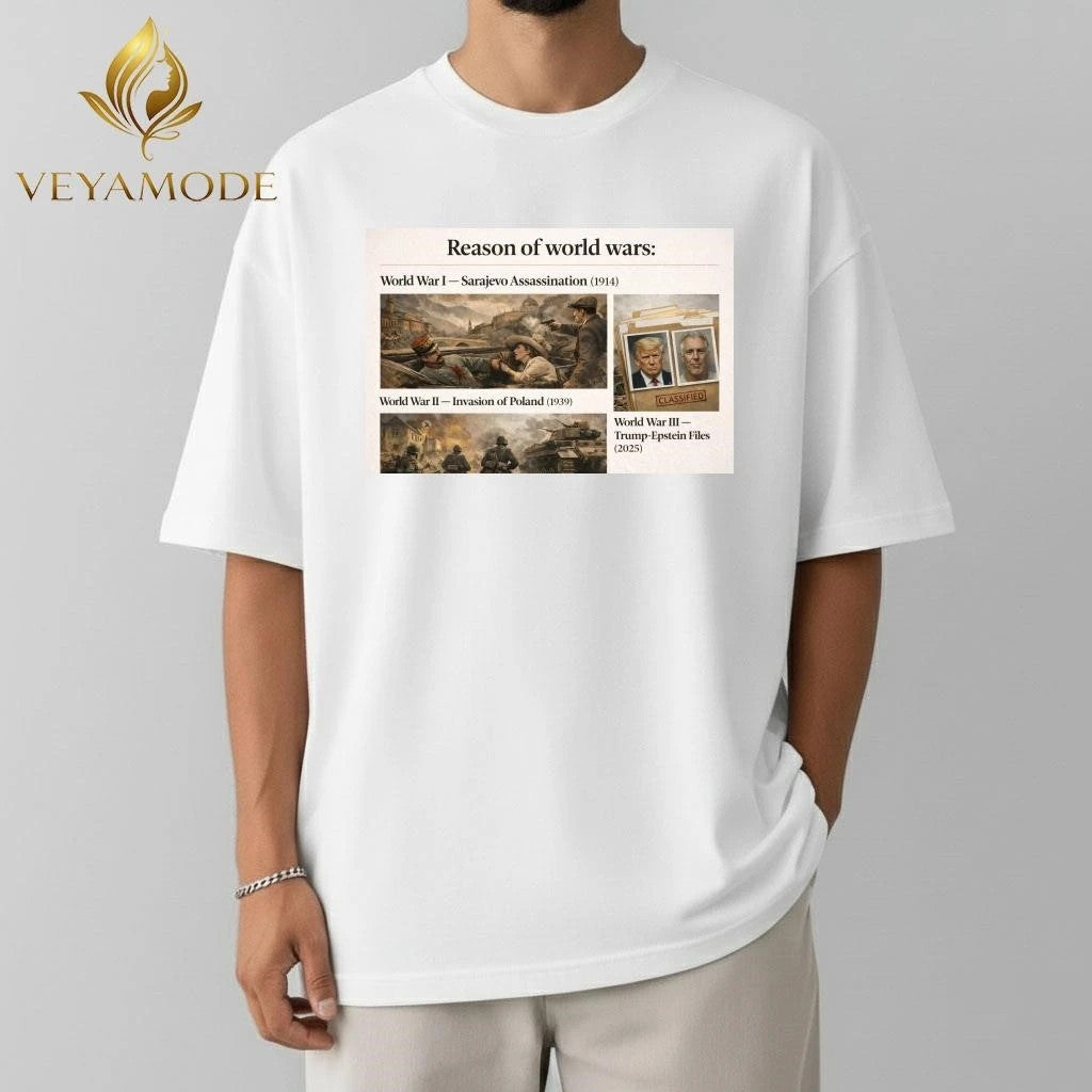 Reason of Word Wars III Trump Epstein Files tee