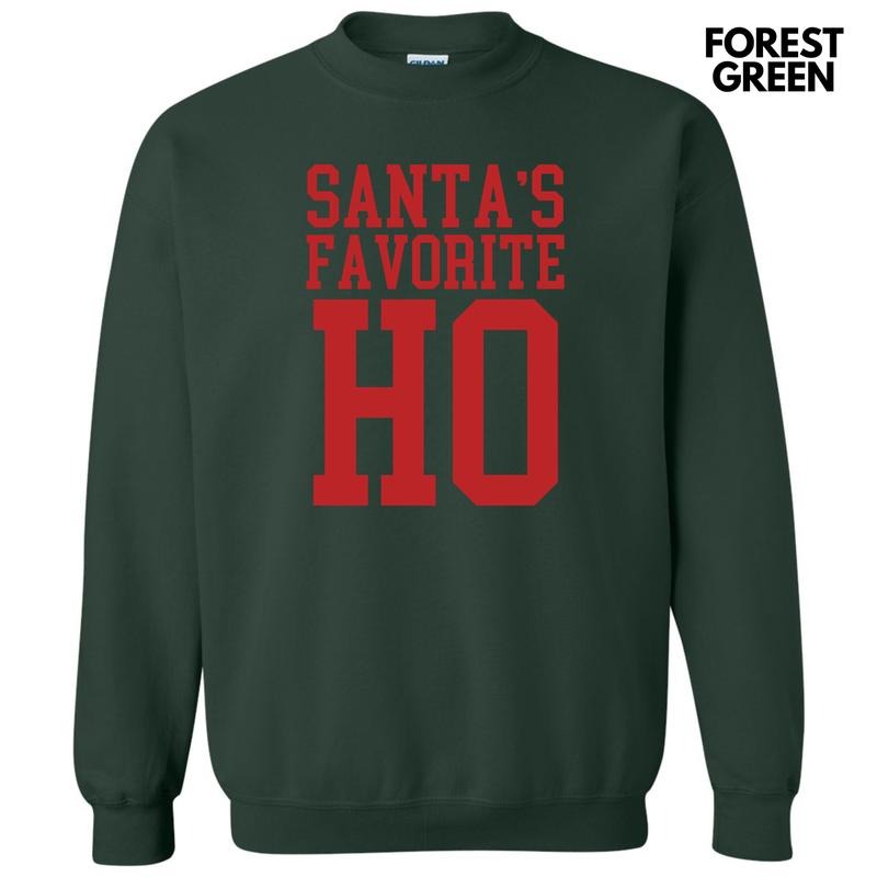 Red - Santa's Favorite Ho Sweatshirt 'NLB' T-Shirts, Hoodie | DripVista.com