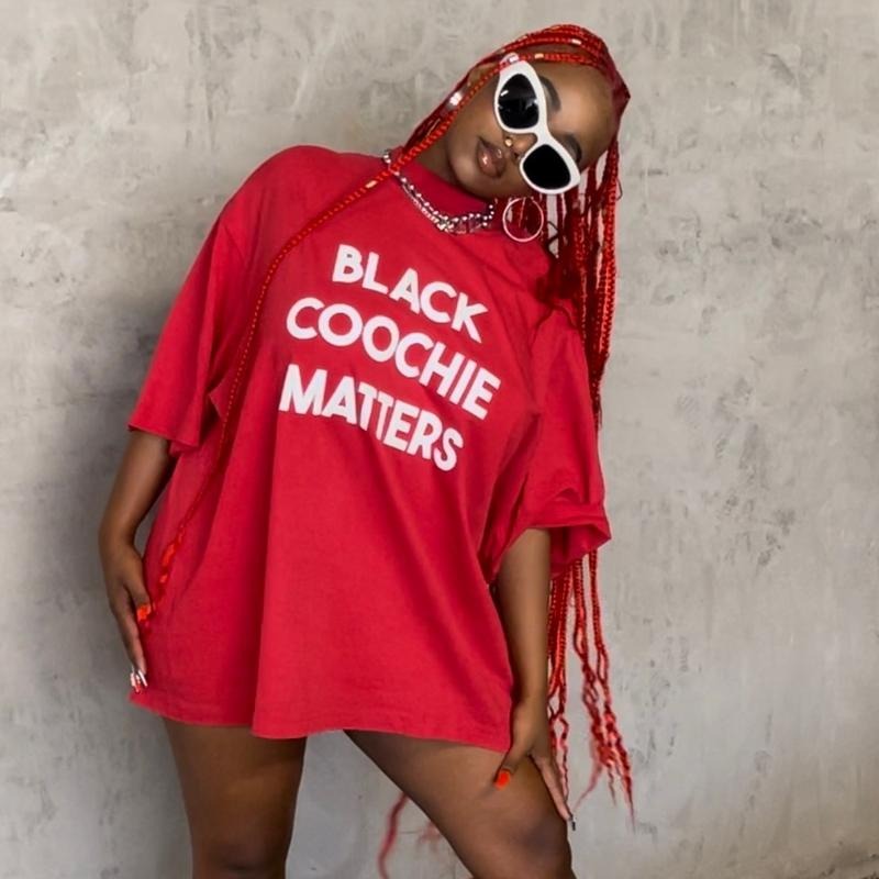 Red BCM Mock Neck T-Shirt Hoodie, Sweatshirt | DripVista.com