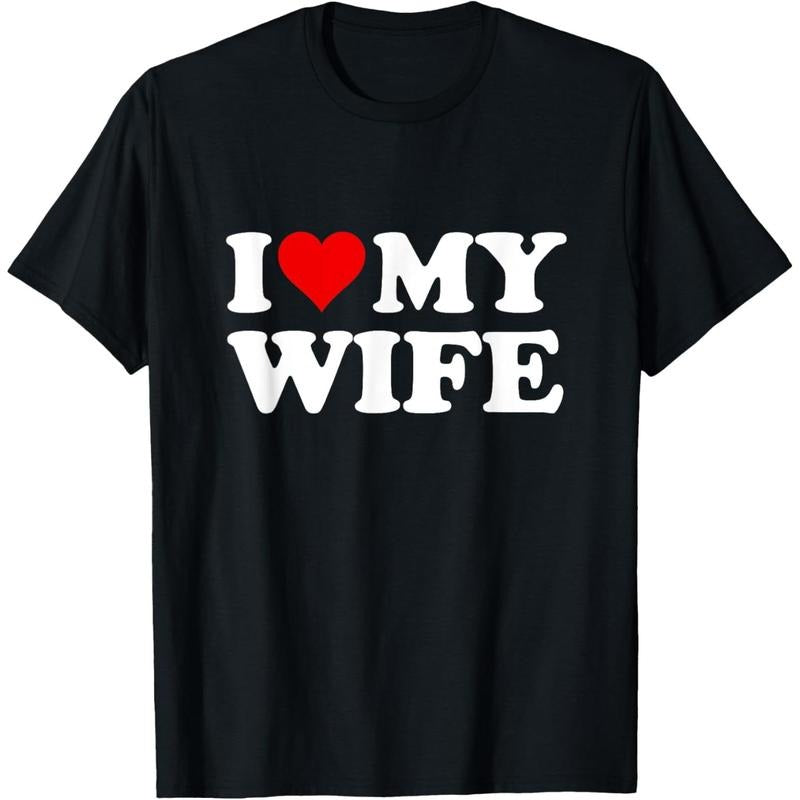 Red Heart I Love My Wife T-Shirt made in usa Hoodie, Sweatshirt | DripVista.com