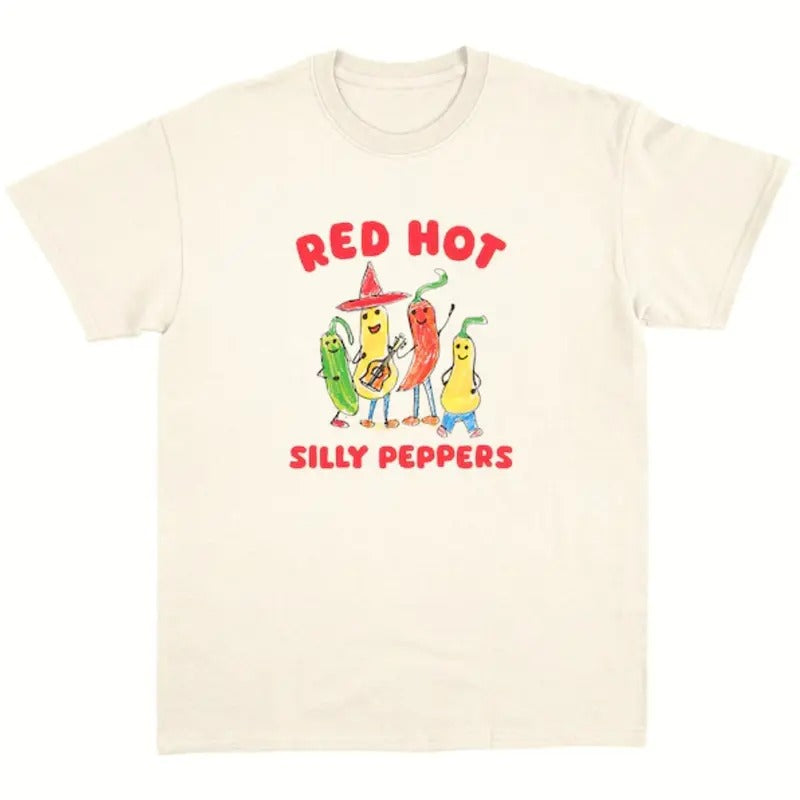 Red Hot Silly Peppers Shirt, Unisex Tshirt, gift for familly, gift for dad, trendy shirt