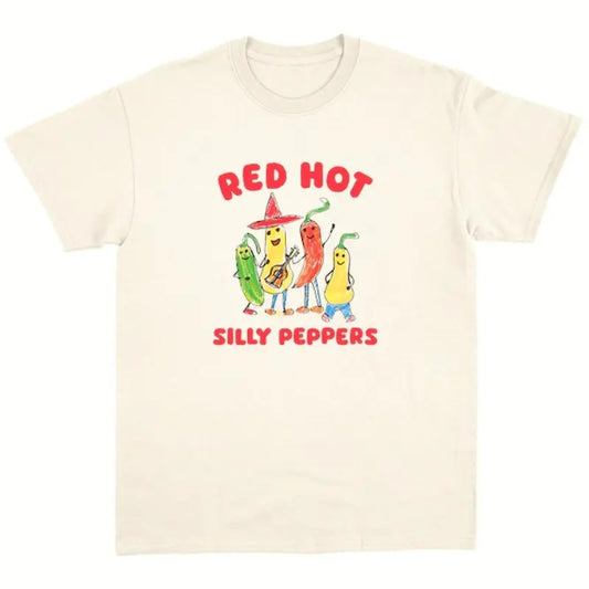 Red Hot Silly Peppers Shirt, Unisex Tshirt, gift for familly, gift for dad, trendy shirt