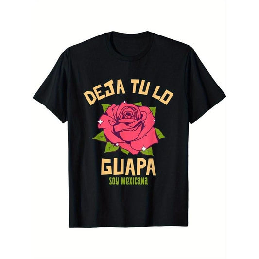 Red Rose T-Shirt Women's Mexican T-Shirt Made in USA