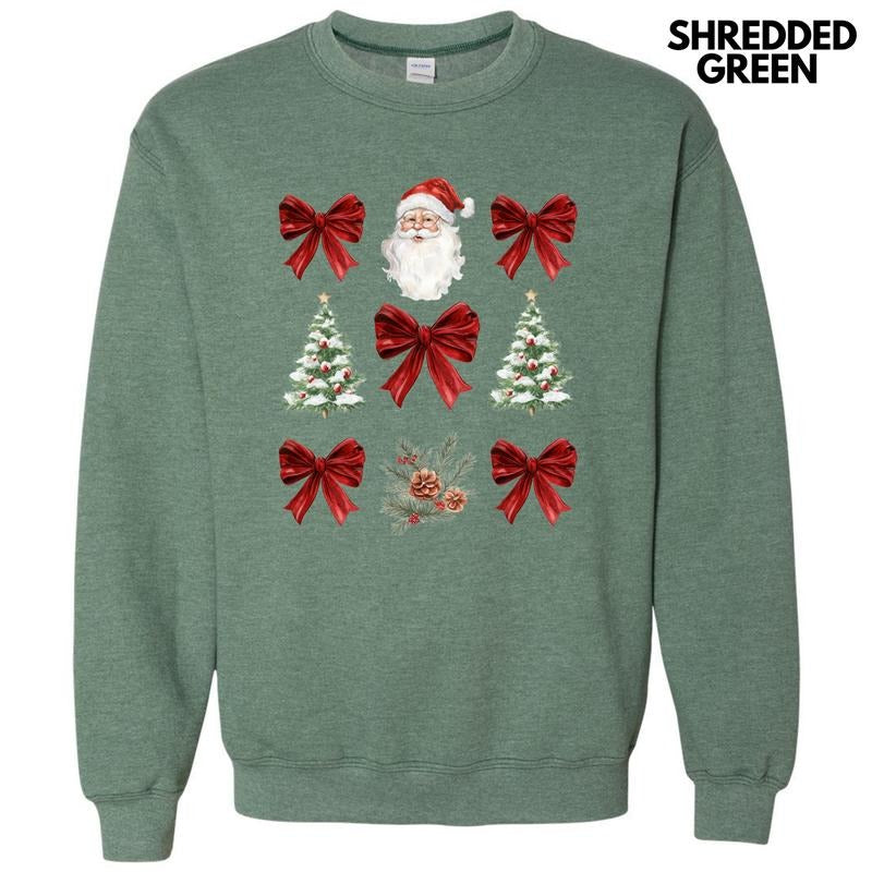 Red Santa Collage Sweatshirt 'NLB' T-Shirts, Hoodie | DripVista.com