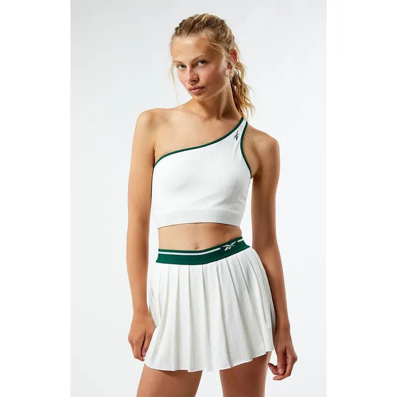 Reebok Women's Cl Q2 Cs Asymmetrical Bralette T-Shirts, Hoodie, Sweatshirt | DripVista.com