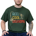 Reel Cool Grandpa Shirt For Men, Grandpa Fisherman Tshirt, Grandpa Gift From Grandkids, Fathers Day Gift, Unisex Short Sleeve Tee, Classic Streetwear