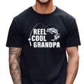 Reel Cool Grandpa Shirt For Men, funny Grandpa F*shing Shirt, F*shing happy Fathers Day Gift, humorous Grandfather Gift From Grandkids, Short Sleeve Crew Neck Top, casual Classic Streetwear