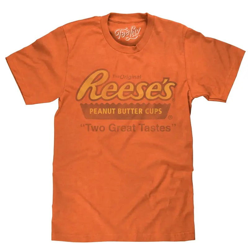 Reese's Peanut Butter Cup Two Great Tastes T-Shirt - Orange