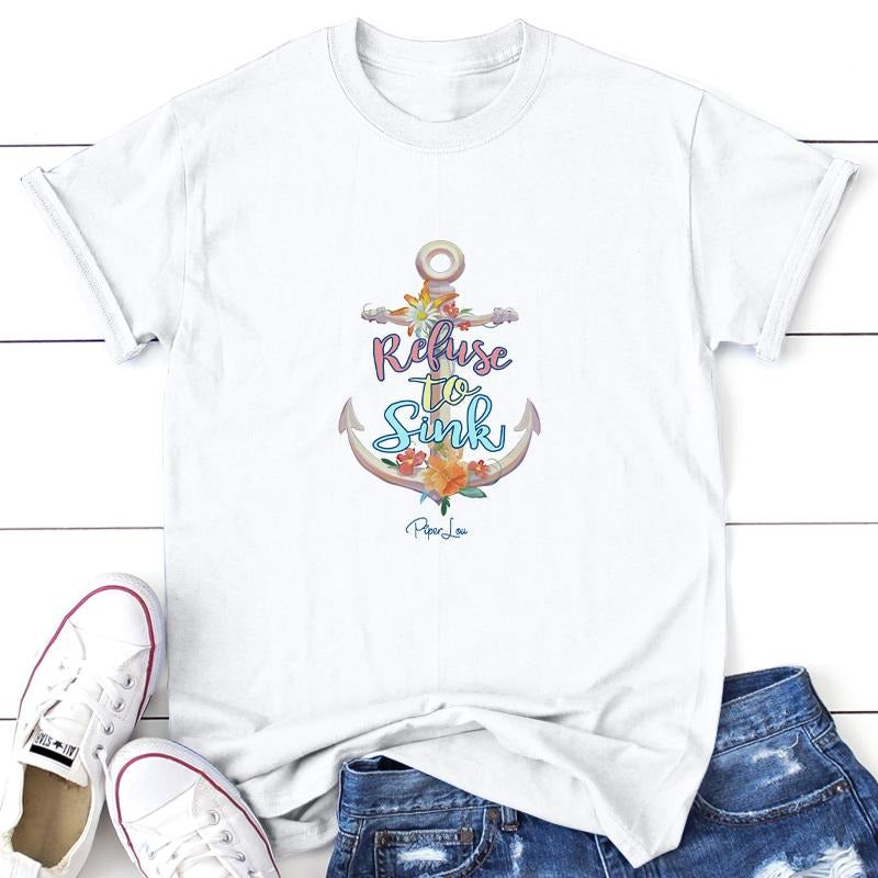 Refuse To Sink Color Tee Collar Cotton Hoodie, Sweatshirt | DripVista.com